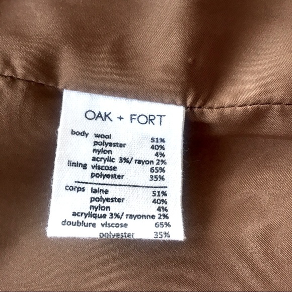OAK+FORT Rust Cocoon Coat - Picture 6 of 10
